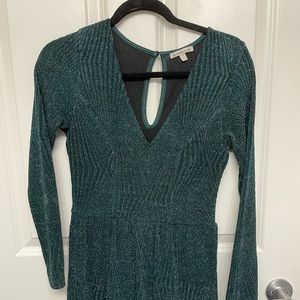 Green sparkle romper